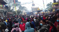 नमोबुद्ध जात्रास् हजारौँ बौद्ध धर्मालम्बी मेला भर्दै